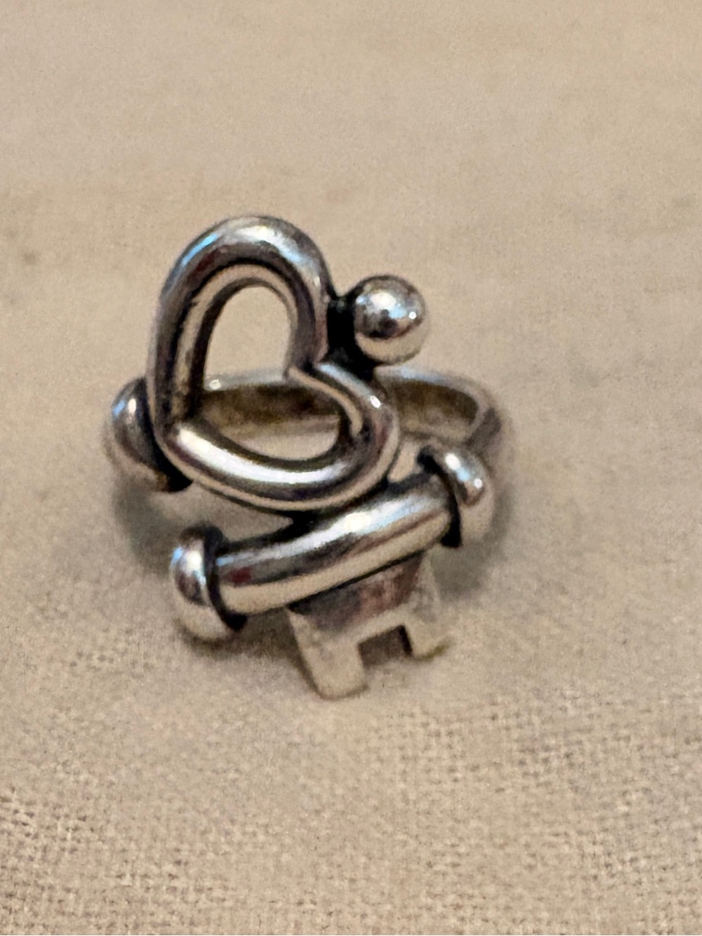James Avery key to my heart ring
